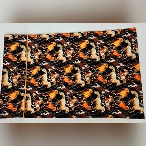 Western Wild Horse Cotton Pillowcase Set